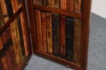 Vintage Italian Trompe L'oeil Leather Book Library Folding Screen by Sarreid - Image 47