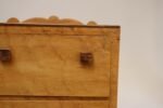Vintage Tigers Eye Maple Three Drawer Jewelry Box / Miniature Chest - Image 13