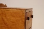 Vintage Tigers Eye Maple Three Drawer Jewelry Box / Miniature Chest - Image 11