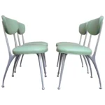 Set of Four Mid-Century Aluminum "Gazelle" Dining Chairs by Shelby Williams