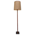 Vintage Slate and Teakwood Studio Craft Floor Lamp by Harspwell House