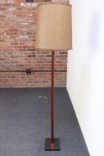 Vintage Slate and Teakwood Studio Craft Floor Lamp by Harspwell House - Image 46