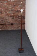 Vintage Slate and Teakwood Studio Craft Floor Lamp by Harspwell House - Image 21