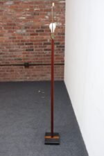 Vintage Slate and Teakwood Studio Craft Floor Lamp by Harspwell House - Image 10