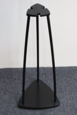 Mid-Century Modern Triangular Guitar Pick Form Fire Tool Set in Walnut and Iron - Image 14