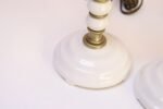 Pair of Vintage Stacked Bobbin Form Porcelain and Brass Boudoir / Bedside Lamps - Image 21