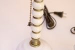 Pair of Vintage Stacked Bobbin Form Porcelain and Brass Boudoir / Bedside Lamps - Image 16
