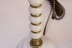 Pair of Vintage Stacked Bobbin Form Porcelain and Brass Boudoir / Bedside Lamps - Image 11
