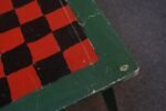 Early 20th Century Folk Art Hand-Painted Collapsible Game Table / Chess Board - Image 28