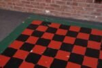 Early 20th Century Folk Art Hand-Painted Collapsible Game Table / Chess Board - Image 22