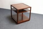 Edward Wormley for Dunbar Stained Mahogany Cube Three Tiered Side / End Table - Image 7