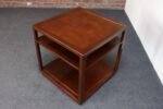 Edward Wormley for Dunbar Stained Mahogany Cube Three Tiered Side / End Table - Image 8