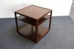 Edward Wormley for Dunbar Stained Mahogany Cube Three Tiered Side / End Table - Image 11