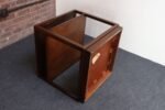 Edward Wormley for Dunbar Stained Mahogany Cube Three Tiered Side / End Table - Image 4