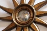Vintage Giltwood Sunburst Soleil Convex Wall Mirror - Image 12
