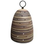 Vintage Matte Stoneware "Beehive" Pendant Lamp by Jane and Gordon Martz
