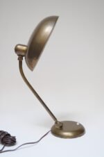 Patinated Brass Ministerial Table Lamp by Giovanni Michelucci for Lariolux Italy - Image 3
