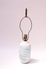 Petite Blue and White Ceramic Table Lamp by Lee Rosen for Design Technics - Image 2