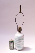 Petite Blue and White Ceramic Table Lamp by Lee Rosen for Design Technics - Image 5