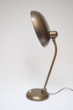 Patinated Brass Ministerial Table Lamp by Giovanni Michelucci for Lariolux Italy - Image 7