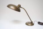 Patinated Brass Ministerial Table Lamp by Giovanni Michelucci for Lariolux Italy - Image 5