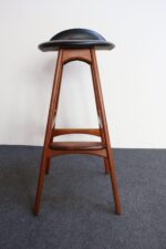 Single Danish Modern Sculptural Teak Barstool by Erik Buch for O.D. Møbler - Image 10