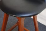 Single Danish Modern Sculptural Teak Barstool by Erik Buch for O.D. Møbler - Image 26