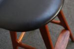 Single Danish Modern Sculptural Teak Barstool by Erik Buch for O.D. Møbler - Image 22