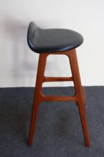 Single Danish Modern Sculptural Teak Barstool by Erik Buch for O.D. Møbler - Image 8