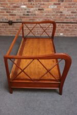 Vintage Italian Modern Walnut Divan Sofa Bed Attributed to Paolo Buffa - Image 10