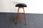 Single Danish Modern Sculptural Teak Barstool by Erik Buch for O.D. Møbler - Image 9