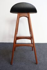 Single Danish Modern Sculptural Teak Barstool by Erik Buch for O.D. Møbler - Image 12