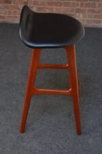 Single Danish Modern Sculptural Teak Barstool by Erik Buch for O.D. Møbler - Image 5