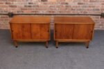 Pair of Mid-Century American Modern Walnut Record Cabinets by Lane - Image 2