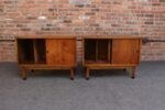 Pair of Mid-Century American Modern Walnut Record Cabinets by Lane - Image 14
