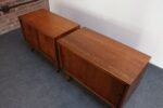 Pair of Mid-Century American Modern Walnut Record Cabinets by Lane - Image 6