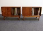 Pair of Mid-Century American Modern Walnut Record Cabinets by Lane - Image 18