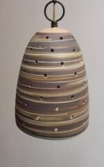 Vintage Matte Stoneware "Beehive" Pendant Lamp by Jane and Gordon Martz - Image 2