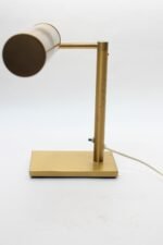 Walter Von Nessen Brass Swing Arm Table Lamp with Adjustable Cylindrical Shade - Image 5