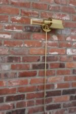 Vintage Polished Brass Swing Arm Wall Lamp with Swiveling Shade by Chapman - Image 27