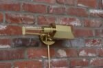 Vintage Polished Brass Swing Arm Wall Lamp with Swiveling Shade by Chapman - Image 15