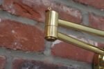 Vintage Polished Brass Swing Arm Wall Lamp with Swiveling Shade by Chapman - Image 28