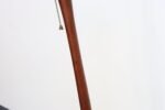 Vintage Scandinavian Sculptural Solid Teak and Brass Floor Lamp - Image 8
