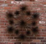 Large Brutalist "Pom Pom" Brass Wall Sculture by Curtis Jere Signed and Dated - Image 6