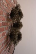 Large Brutalist "Pom Pom" Brass Wall Sculture by Curtis Jere Signed and Dated - Image 12
