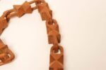 Vintage Folk Art Hand-Carved Bow Tie Whimsy Chain - Image 9