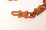Vintage Folk Art Hand-Carved Bow Tie Whimsy Chain - Image 13