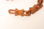 Vintage Folk Art Hand-Carved Bow Tie Whimsy Chain - Image 14