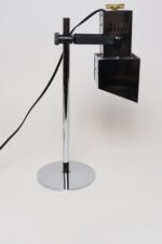 Vintage Koch & Lowy Chrome Adjustable Task / Table Lamp with Articulating Shade - Image 2