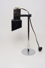 Vintage Koch & Lowy Chrome Adjustable Task / Table Lamp with Articulating Shade - Image 4